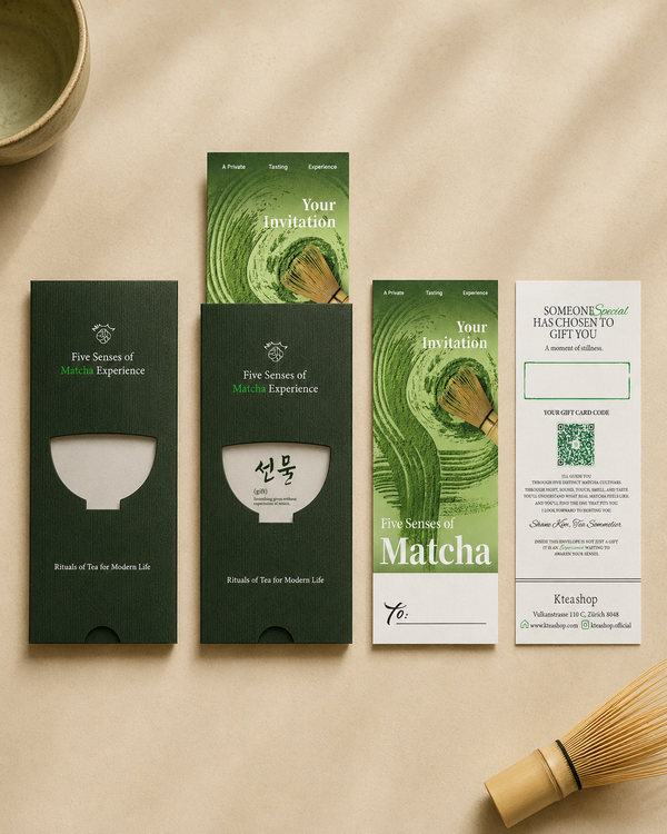 Five Senses of Matcha Gift Voucher — Matcha Tasting Experience in Zürich