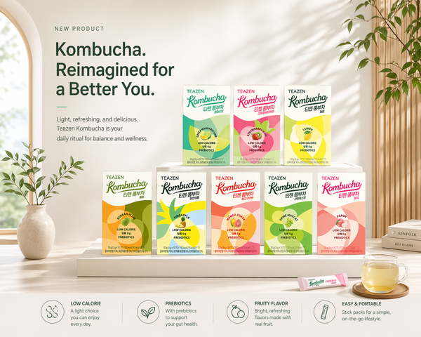 Authentic Korean Kombucha Set total 80 Sticks + water Bottle