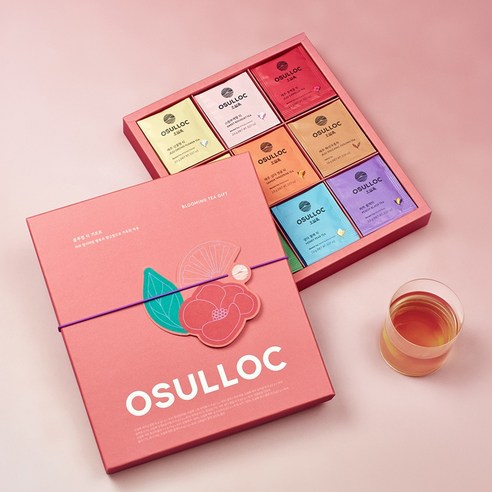 OSULLOC Tea Set| Korean Premium Blended Tea Bag | Sweet Fruit Tea | 36 Packs
