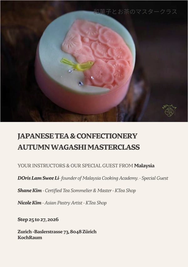 Japanese tea & confectionery autumn wagashi masterclass