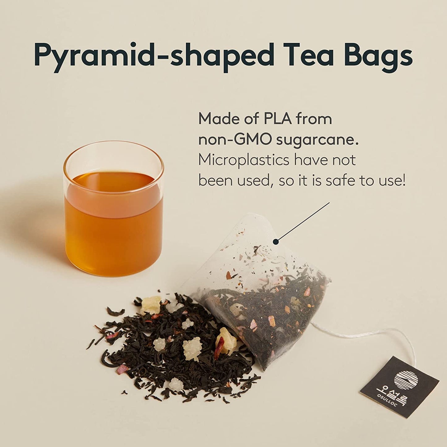 OSULLOC Cherry Blossom Tea — Floral Sweet Cherry Scent | Korean Premium Blended Tea Bag