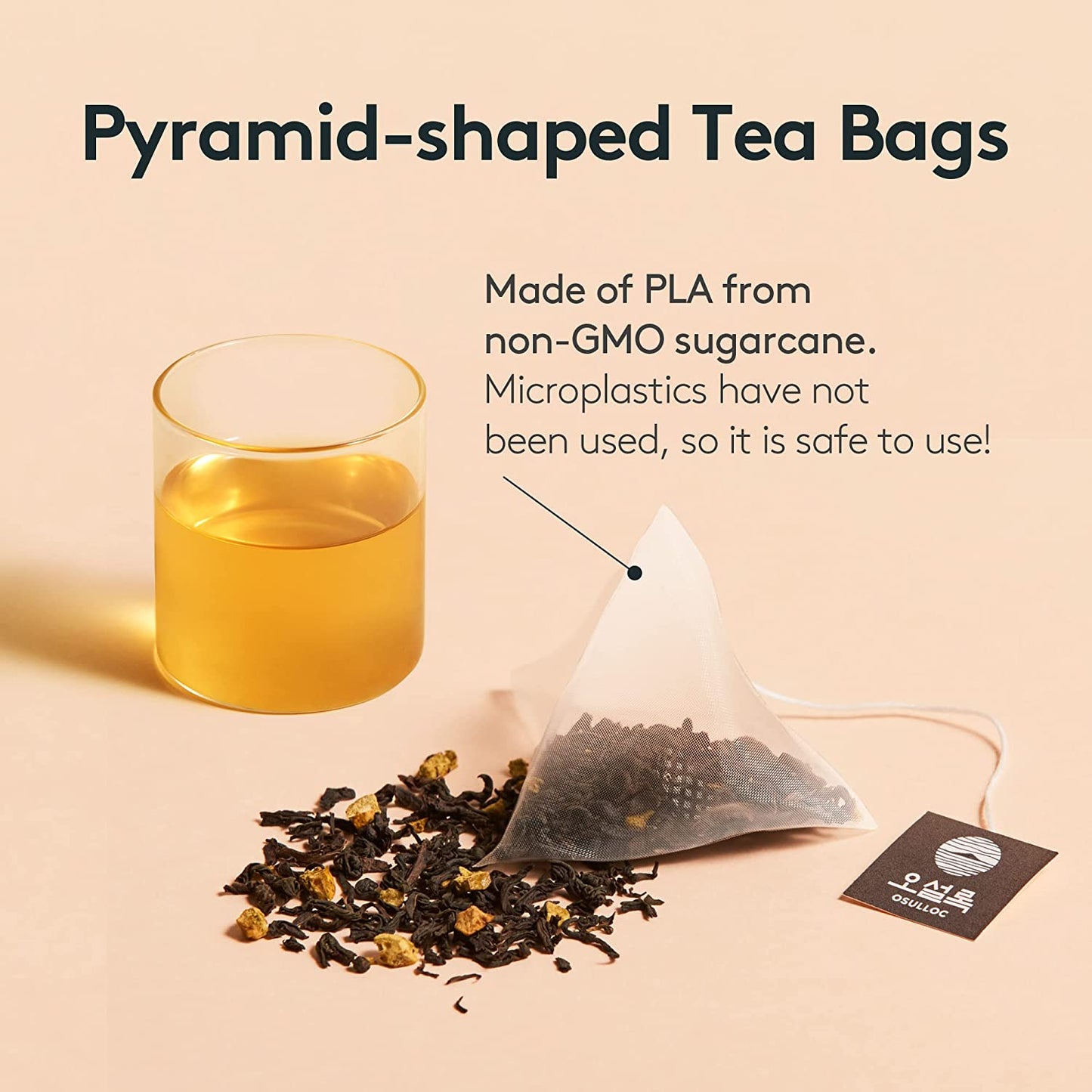 OSULLOC Tangerine Tea — Premium Organic Blended Tea from Jeju | Tea Bag Series