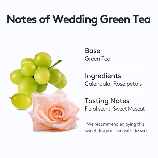 OSULLOC Wedding Grüner Tee – Elegantes Blumenaroma | Koreanischer Premium-Teebeutel