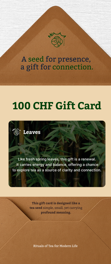 Handwritten Gift Card Zurich | KTeashop Christmas & Anniversary Voucher