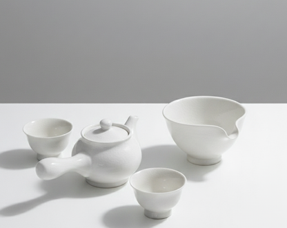 Authentic Korean white porcelain teaset 