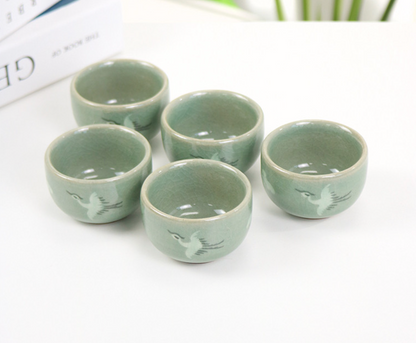 Korean Traditional Tea Cup Set – Handcrafted Ceramic Cups for Daily Ritual & Modern Tea Culture