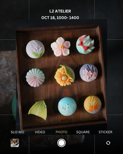 Japanese tea & confectionery autumn wagashi masterclass