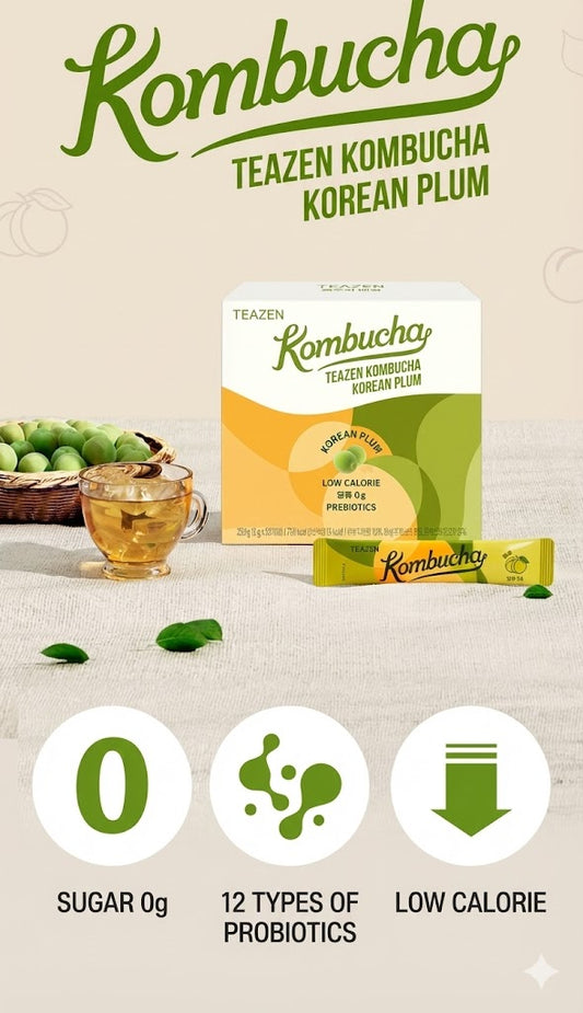 Kombucha Maesil Green Plum | Korean Probiotic Tea | KTeashop