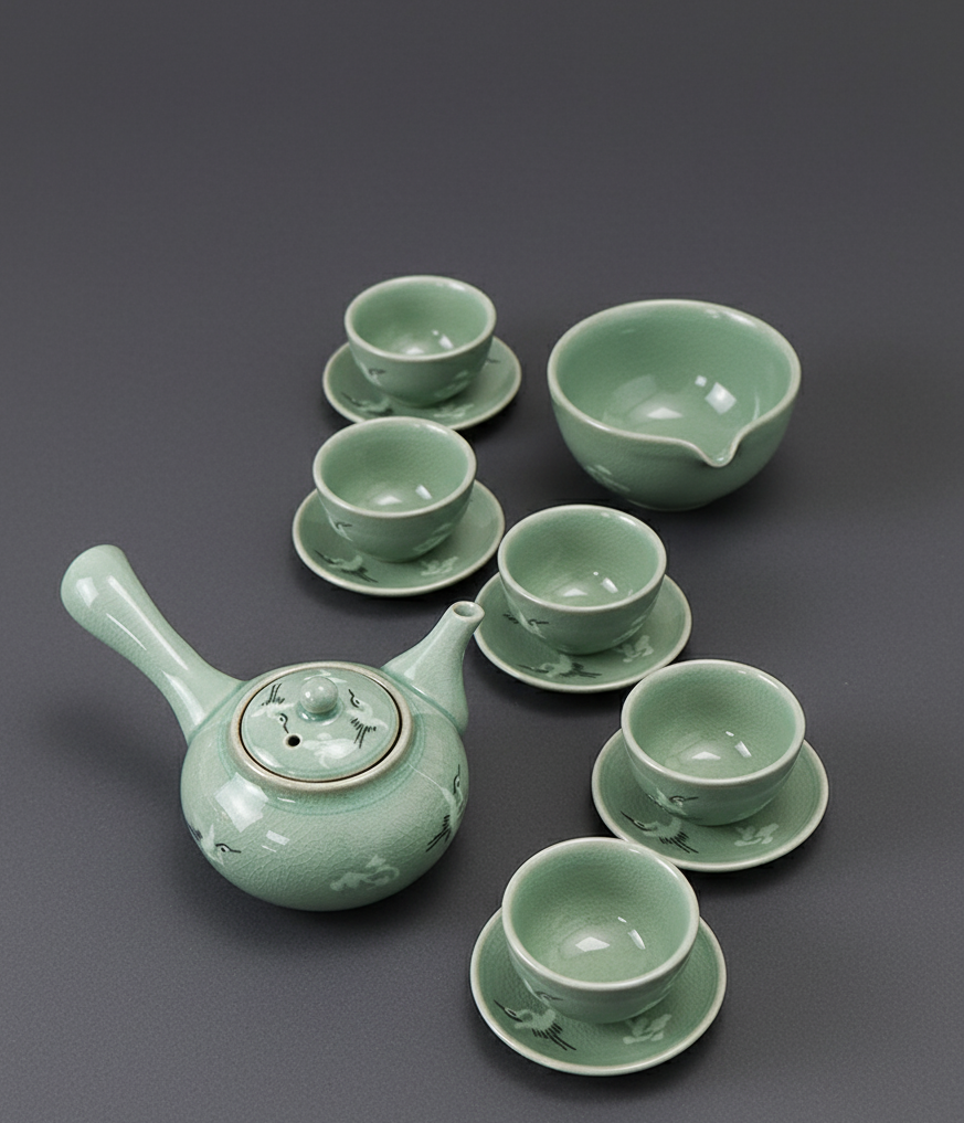 Korean Traditional Celadon TeaSet 