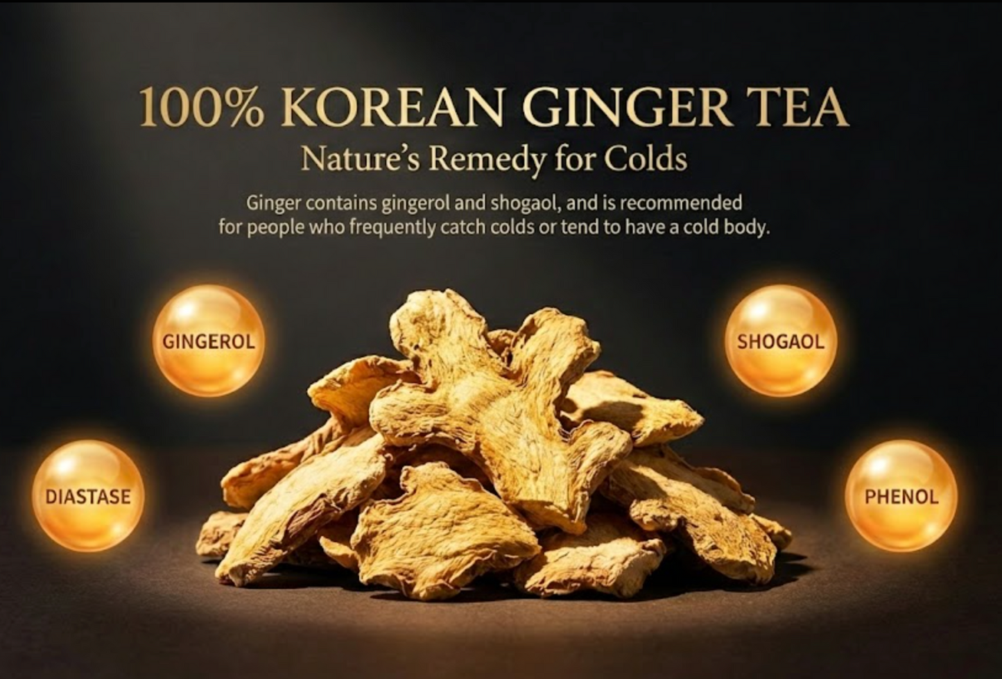 Traditional Korean Ginger Tea – Naturally Warming & Caffeine-Free (70g)