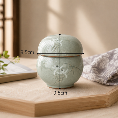 Orchid Celadon Solo Tea Set – Korean Traditional Teaware