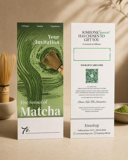 Five Senses of Matcha Gift Voucher — Matcha Tasting Experience in Zürich