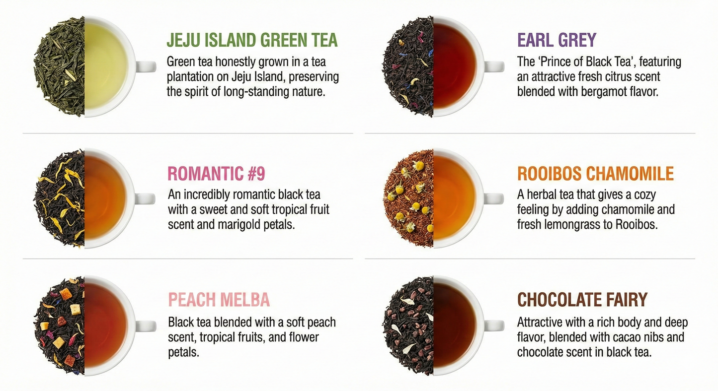 Premium Korean Herbal Infusion Gift Set | 12 Sachets