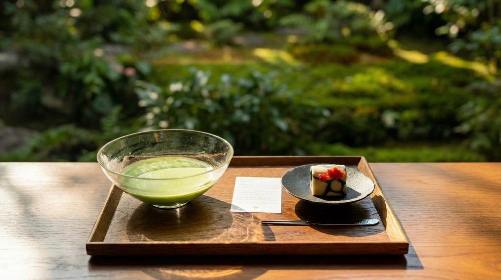 A Japanese matcha ritual