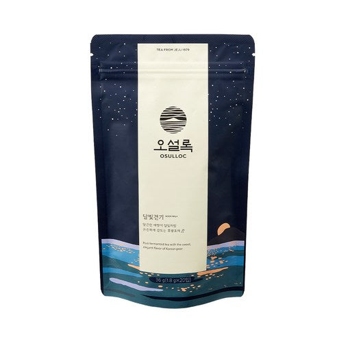 OSULLOC Moon Walk Tea (Post-fermented Tea with Sweet elegant flavor of Korean pear )| Korean Premium Blended Tea Bag | Sweet Fruit Tea | 10 or 20 Packs