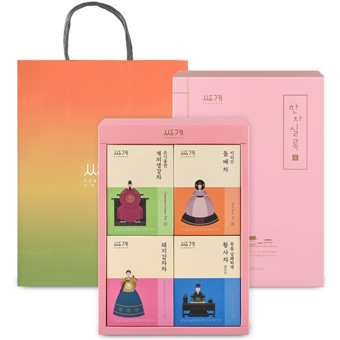 Korean Traditional Tea of King | Gift Set 4 types (12 Packs)