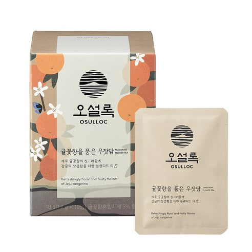 [오설록 귤꽃향 과실차]OSULLOC Tangerine Flower Tea (Refreshingly floral and Fruity  Flavour )| Korean Premium Blended Tea Bag | Sweet Fruit Tea | 10 packs