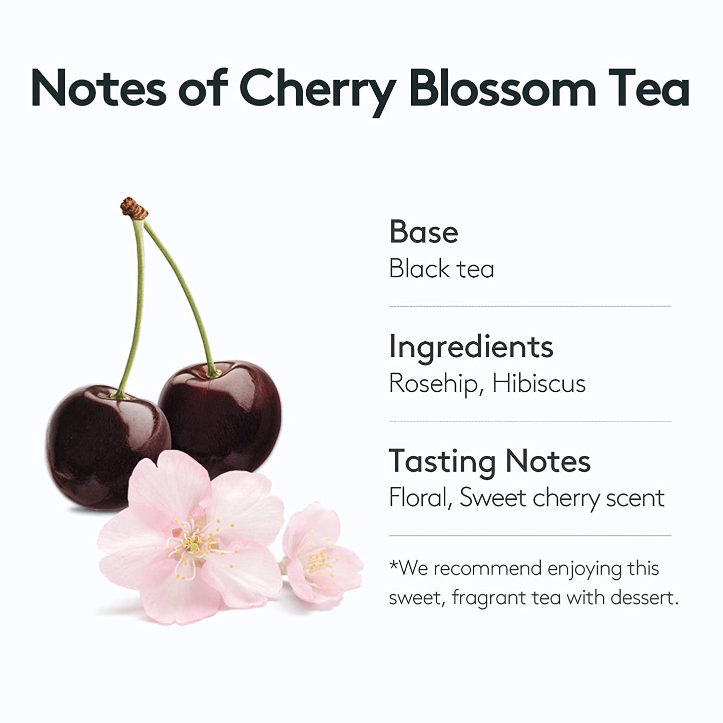 [오설록 벛꽃향]OSULLOC Cherry Blossom Tea (Floral, Sweet cherry scent)| Korean Premium Blended Tea Bag | Sweet Fruit Tea | 10 or 20 Packs