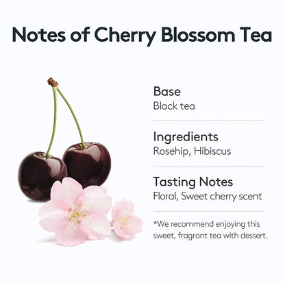 [오설록 벛꽃향]OSULLOC Cherry Blossom Tea (Floral, Sweet cherry scent)| Korean Premium Blended Tea Bag | Sweet Fruit Tea | 10 or 20 Packs