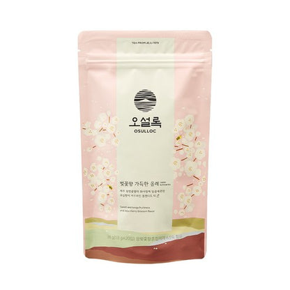 [오설록 벛꽃향]OSULLOC Cherry Blossom Tea (Floral, Sweet cherry scent)| Korean Premium Blended Tea Bag | Sweet Fruit Tea | 10 or 20 Packs