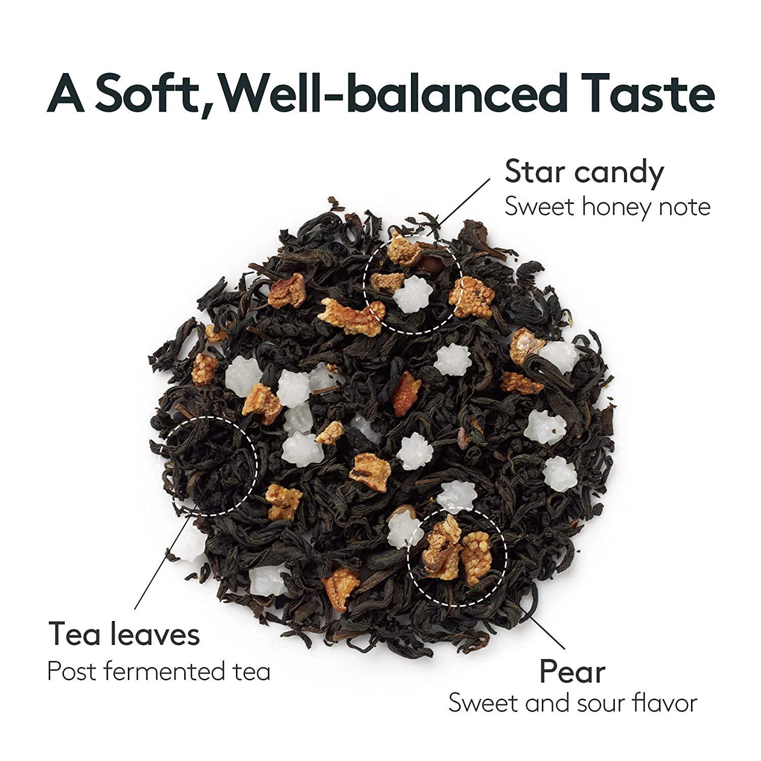 [오설록  달빛걷기 과실차]OSULLOC Moon Walk Tea (Post-fermented Tea with Sweet elegant flavor of Korean pear )| Korean Premium Blended Tea Bag | Sweet Fruit Tea | 10 or 20 Packs